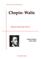 Waltz in F minor, Op. 70, No. 2 piano sheet music cover